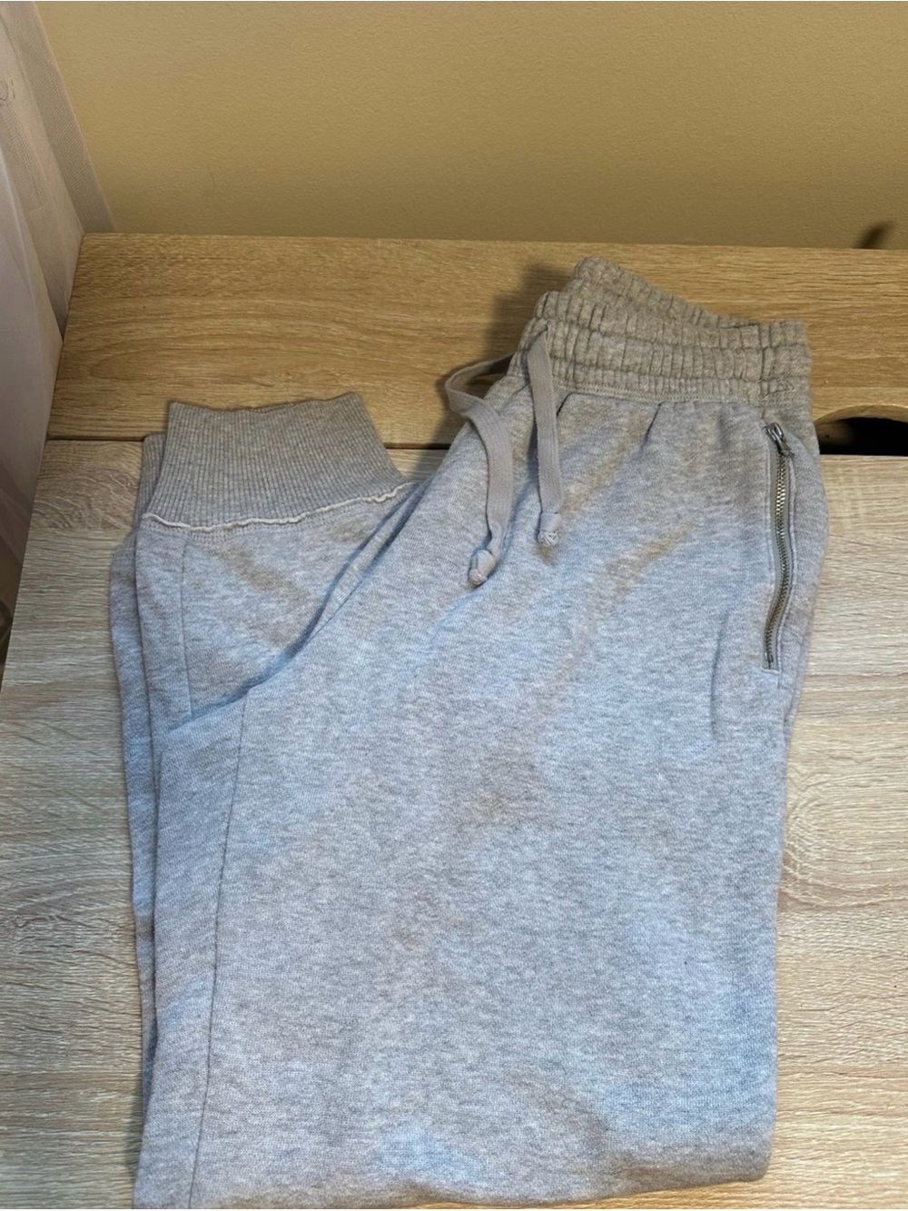Aerie Light Gray Drawstring Joggers